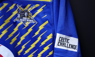 271225 - Gwalia Lightning v Brython Thunder, Celtic Challenge - Gwalia Lightning shirt hangs in the changing room ahead of the match