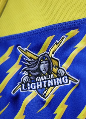 271225 - Gwalia Lightning v Brython Thunder, Celtic Challenge - Gwalia Lightning shirt hangs in the changing room ahead of the match