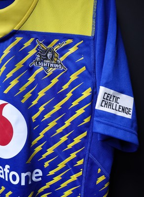 271225 - Gwalia Lightning v Brython Thunder, Celtic Challenge - Gwalia Lightning shirt hangs in the changing room ahead of the match