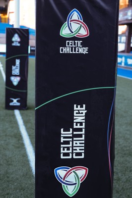 271225 - Gwalia Lightning v Brython Thunder, Celtic Challenge - Celtic Challenge branding ahead of the match