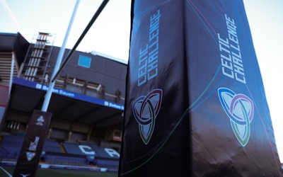 271225 - Gwalia Lightning v Brython Thunder, Celtic Challenge - Celtic Challenge branding ahead of the match