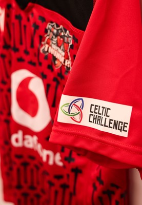 271225 - Gwalia Lightning v Brython Thunder, Celtic Challenge - Brython Thunder shirts hangs in the changing room ahead of the match