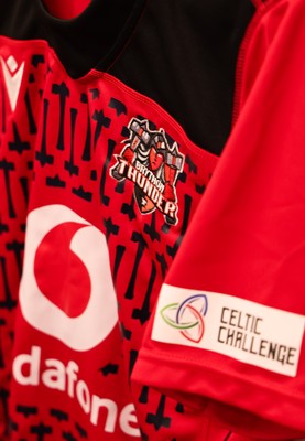 271225 - Gwalia Lightning v Brython Thunder, Celtic Challenge - Brython Thunder shirts hangs in the changing room ahead of the match