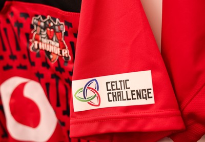 271225 - Gwalia Lightning v Brython Thunder, Celtic Challenge - Brython Thunder shirts hangs in the changing room ahead of the match