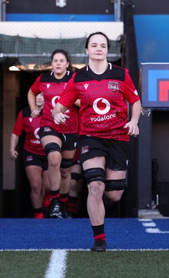 271225 - Gwalia Lightning v Brython Thunder, Celtic Challenge - Jess Rogers of Brython Thunder leads the team out