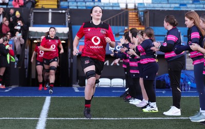 271225 - Gwalia Lightning v Brython Thunder, Celtic Challenge - Jess Rogers of Brython Thunder leads the team out