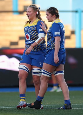 271225 - Gwalia Lightning v Brython Thunder, Celtic Challenge - Tilly Vucaj of Gwalia Lightning and Erin Jones of Gwalia Lightning