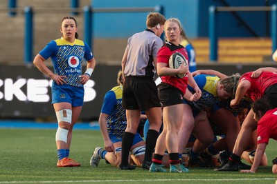 271225 - Gwalia Lightning v Brython Thunder, Celtic Challenge - Sian Jones of Gwalia Lightning and Seren Lockwood of Brython Thunder