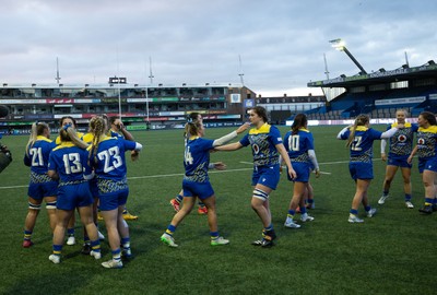 271225 - Gwalia Lightning v Brython Thunder, Celtic Challenge - Gwalia Lightning players at the end of the match