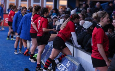 271225 - Gwalia Lightning v Brython Thunder, Celtic Challenge - Players with family and friends at the end of the match