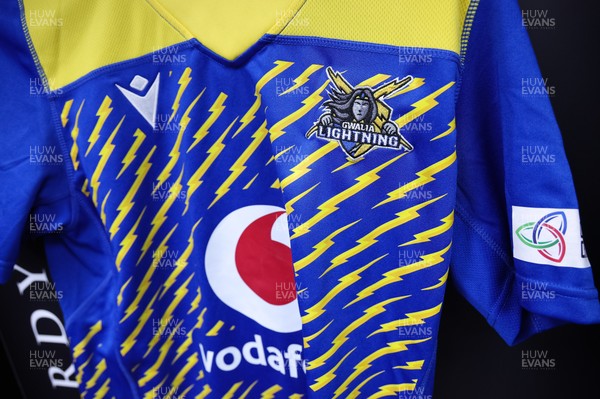 271225 - Gwalia Lightning v Brython Thunder, Celtic Challenge - Gwalia Lightning shirt hangs in the changing room ahead of the match