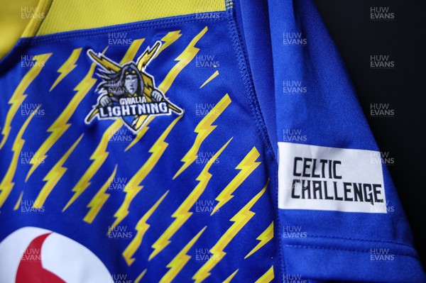 271225 - Gwalia Lightning v Brython Thunder, Celtic Challenge - Gwalia Lightning shirt hangs in the changing room ahead of the match