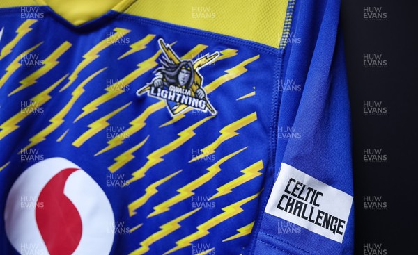 271225 - Gwalia Lightning v Brython Thunder, Celtic Challenge - Gwalia Lightning shirt hangs in the changing room ahead of the match