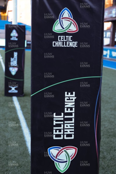 271225 - Gwalia Lightning v Brython Thunder, Celtic Challenge - Celtic Challenge branding ahead of the match