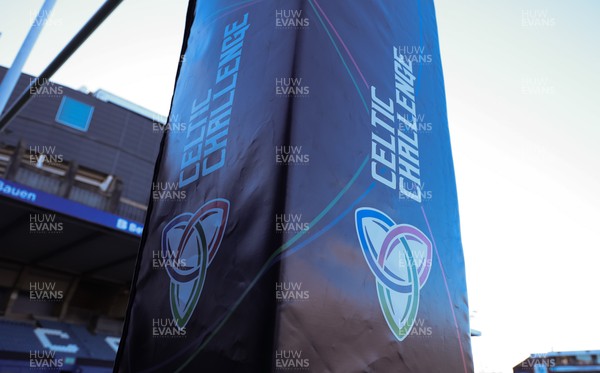 271225 - Gwalia Lightning v Brython Thunder, Celtic Challenge - Celtic Challenge branding ahead of the match