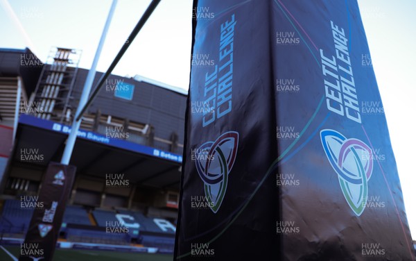 271225 - Gwalia Lightning v Brython Thunder, Celtic Challenge - Celtic Challenge branding ahead of the match