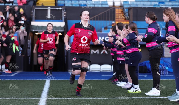 271225 - Gwalia Lightning v Brython Thunder, Celtic Challenge - Jess Rogers of Brython Thunder leads the team out