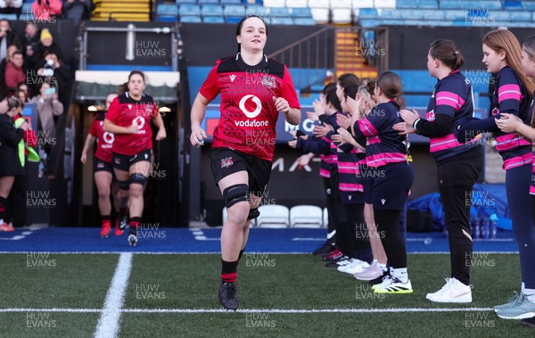 271225 - Gwalia Lightning v Brython Thunder, Celtic Challenge - Jess Rogers of Brython Thunder leads the team out