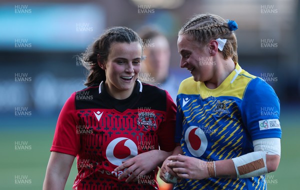 271225 - Gwalia Lightning v Brython Thunder, Celtic Challenge - Branwen Metcalfe of Brython Thunder and Tilly Vucaj of Gwalia Lightning