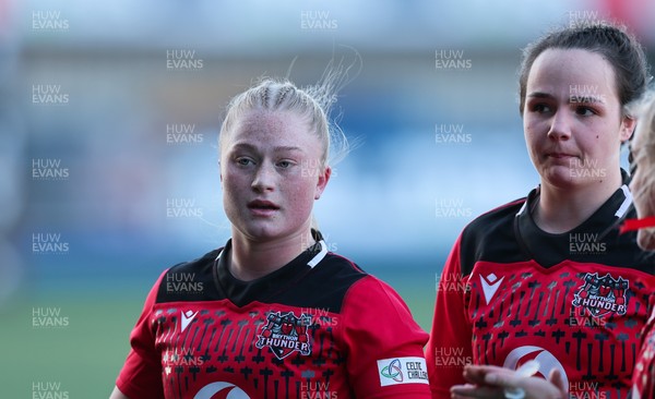 271225 - Gwalia Lightning v Brython Thunder, Celtic Challenge - Seren Lockwood of Brython Thunder and Jess Rogers of Brython Thunder