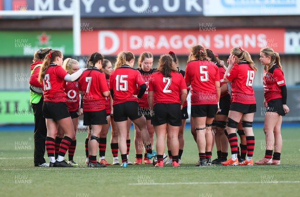 271225 - Gwalia Lightning v Brython Thunder, Celtic Challenge - Brython Thunder huddle up during a break in play