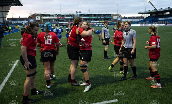 271225 - Gwalia Lightning v Brython Thunder, Celtic Challenge - Brython Thunder players at the end of the match