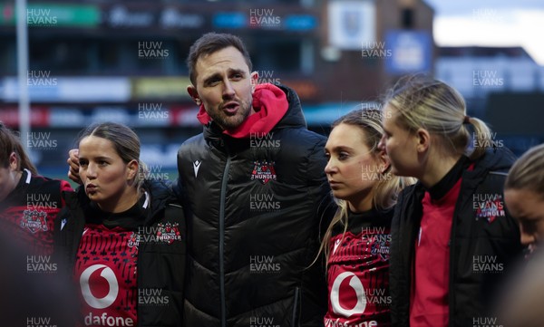 271225 - Gwalia Lightning v Brython Thunder, Celtic Challenge - Brython Thunder head coach Ashley Beck at the end of the match