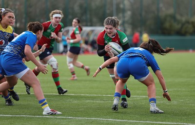 080325  Gwalia Lightning v Clovers, Celtic Challenge - Jemima Adams Verling of Clovers powers over to score try