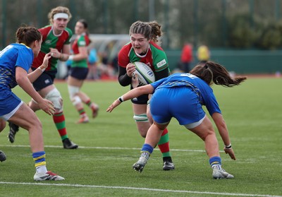 080325  Gwalia Lightning v Clovers, Celtic Challenge - Jemima Adams Verling of Clovers powers over to score try