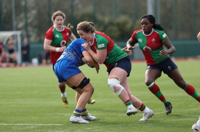 080325  Gwalia Lightning v Clovers, Celtic Challenge - Enya Breen of Clovers powers over to score try