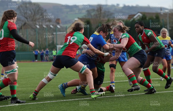 080325  Gwalia Lightning v Clovers, Celtic Challenge - Freya Bell of Gwalia Lightning powers over to score try