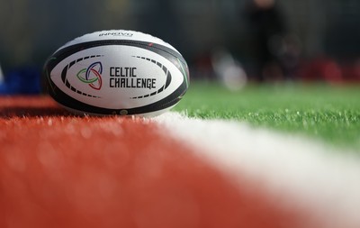 140226 - Gwalia Lightning v Clovers, Celtic Challenge - Celtic Challenge match balls pitch side