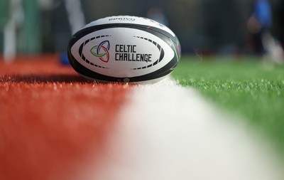 140226 - Gwalia Lightning v Clovers, Celtic Challenge - Celtic Challenge match balls pitch side
