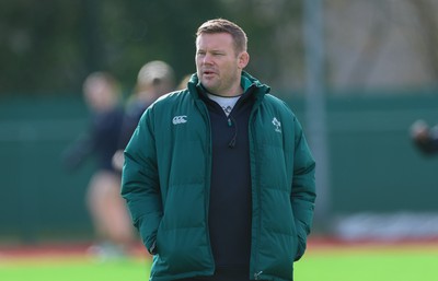 140226 - Gwalia Lightning v Clovers, Celtic Challenge - Clovers head coach Denis Fogarty