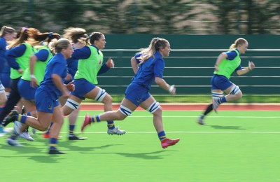 140226 - Gwalia Lightning v Clovers, Celtic Challenge - Gwalia Lightning players warm up