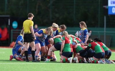 140226 - Gwalia Lightning v Clovers, Celtic Challenge - Gwalia Lightning and Clovers scrum down