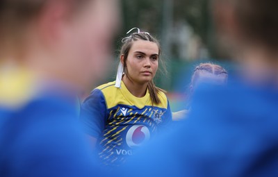 140226 - Gwalia Lightning v Clovers, Celtic Challenge - Bryonie King of Gwalia Lightning at the end of the match