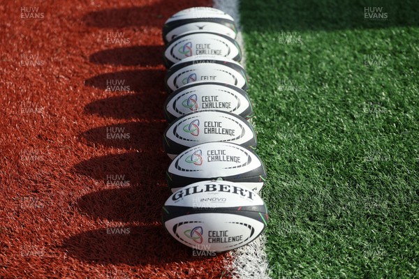 140226 - Gwalia Lightning v Clovers, Celtic Challenge - Celtic Challenge match balls pitch side