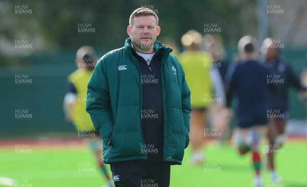 140226 - Gwalia Lightning v Clovers, Celtic Challenge - Clovers head coach Denis Fogarty