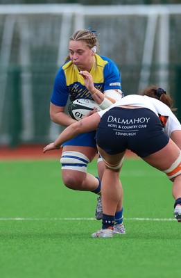 170126 - Gwalia Lightning v Edinburgh Rugby, Celtic Challenge - Tilly Vucaj of Gwalia Lightning charges forward