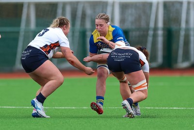 170126 - Gwalia Lightning v Edinburgh Rugby, Celtic Challenge - Tilly Vucaj of Gwalia Lightning charges forward