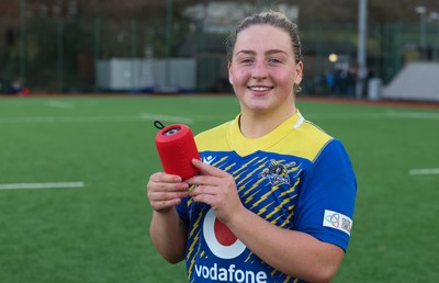 170126 - Gwalia Lightning v Edinburgh Rugby, Celtic Challenge - Player of the match Molly Reardon of Gwalia Lightning