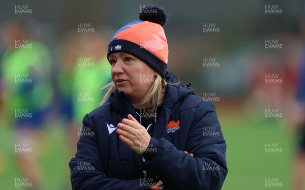 170126 - Gwalia Lightning v Edinburgh Rugby, Celtic Challenge - Edinburgh head coach Claire Cruikshank