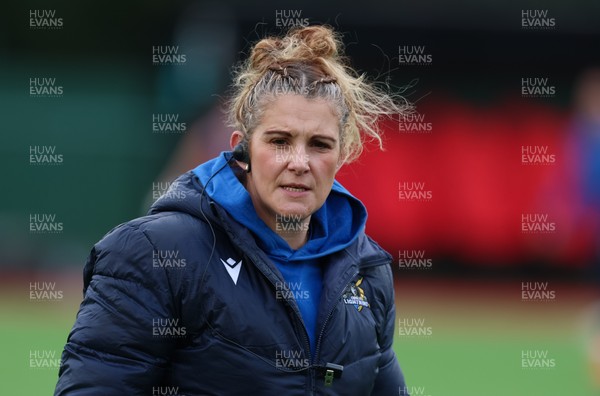 170126 - Gwalia Lightning v Edinburgh Rugby, Celtic Challenge - Gwalia Lightning head coach Catrina Nicholas-McLaughlin