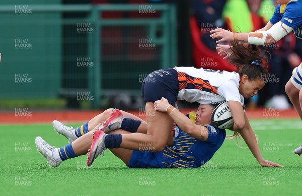 170126 - Gwalia Lightning v Edinburgh Rugby, Celtic Challenge - Nicole Marlow of Edinburgh Rugby is tackled