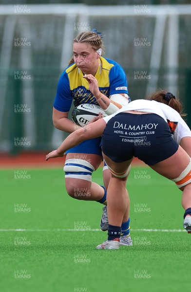 170126 - Gwalia Lightning v Edinburgh Rugby, Celtic Challenge - Tilly Vucaj of Gwalia Lightning charges forward