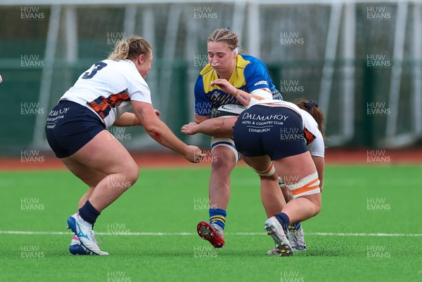 170126 - Gwalia Lightning v Edinburgh Rugby, Celtic Challenge - Tilly Vucaj of Gwalia Lightning charges forward