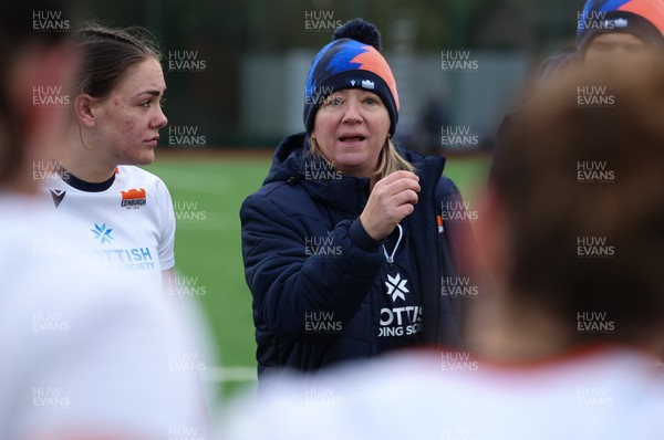 170126 - Gwalia Lightning v Edinburgh Rugby, Celtic Challenge - Edinburgh head coach Claire Cruikshank