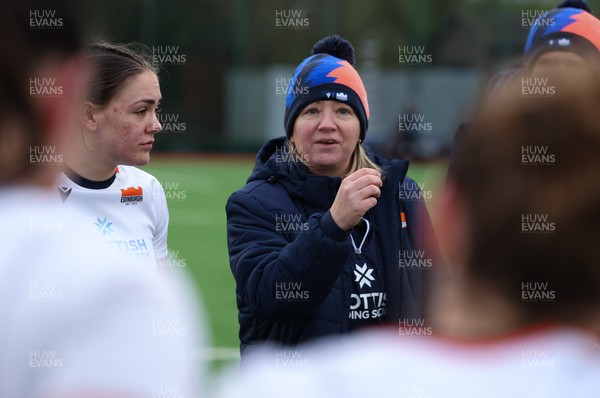 170126 - Gwalia Lightning v Edinburgh Rugby, Celtic Challenge - Edinburgh head coach Claire Cruikshank