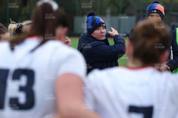 170126 - Gwalia Lightning v Edinburgh Rugby, Celtic Challenge - Edinburgh head coach Claire Cruikshank